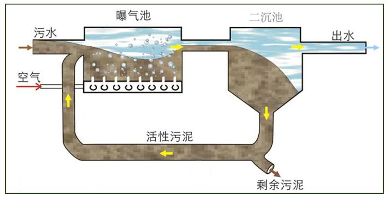 活性汙泥處理流程圖
